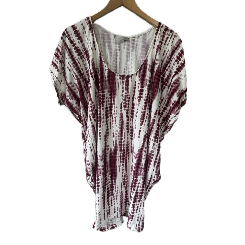 Pretty Young Thing Dolman Sleeve Hip Hug Bodycon Hawaiian Tie Dye Mini Dress L